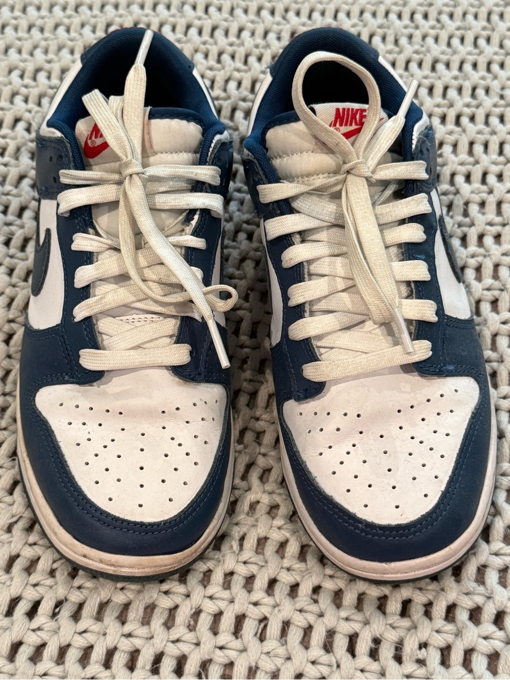 Nike Men’s Dunk Low Sneakers - White / Navy